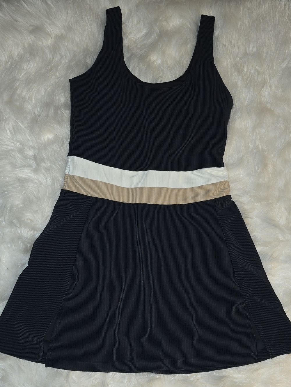 Beach Riot Remi Dress Sandshell Colorblock SIZE S